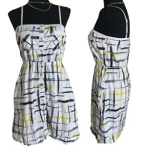 DC apparel division vintage Y2K button front summer abstract dress size large